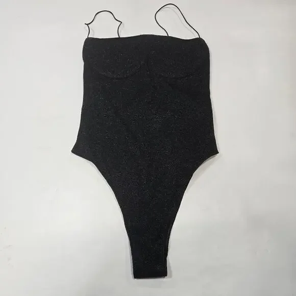 Oseree Lumiere Underwired Maillot in Black - Picture 2 of 12